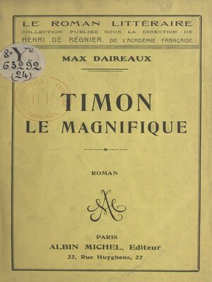 cover image of Timon le magnifique